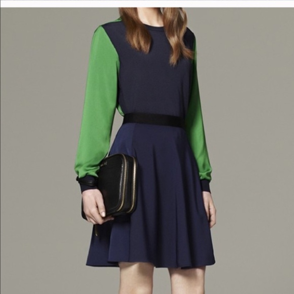 3.1 Philip Lim x Target Navy Blue Skater Skirt